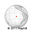 Outline Map of the Area around 18° 31' 34" S, 111° 16' 30" W, rectangular outline