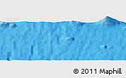 Physical Panoramic Map of the area around 18° 31' 34" S, 111° 16' 30" W