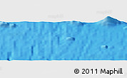 Shaded Relief Panoramic Map of the area around 18° 31' 34" S, 111° 16' 30" W