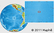 Physical Location Map of the area around 18° 31' 34" S, 112° 58' 29" W