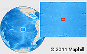 Shaded Relief Location Map of the area around 18° 31' 34" S, 112° 58' 29" W