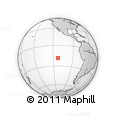 Outline Map of the Area around 18° 31' 34" S, 112° 58' 29" W, rectangular outline