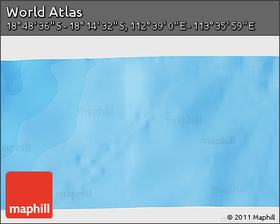 Political 3D Map of the Area around 18° 31' 34" S, 113° 7' 30" E