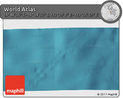 Satellite 3D Map of the Area around 18° 31' 34" S, 113° 7' 30" E