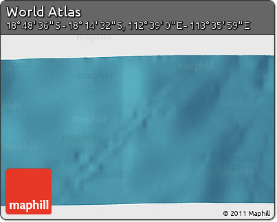 Satellite 3D Map of the Area around 18° 31' 34" S, 113° 7' 30" E