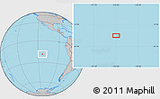 Gray Location Map of the area around 18° 31' 34" S, 113° 49' 29" W