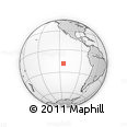 Outline Map of the Area around 18° 31' 34" S, 114° 40' 30" W, rectangular outline