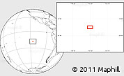 Blank Location Map of the area around 18° 31' 34" S, 115° 31' 30" W