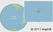 Savanna Style Location Map of the area around 18° 31' 34" S, 115° 31' 30" W