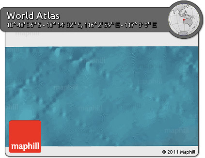 Satellite 3D Map of the Area around 18° 31' 34" S, 116° 31' 30" E