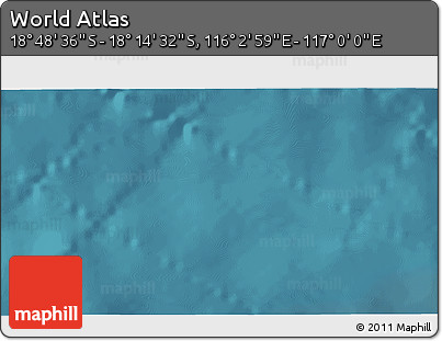 Satellite 3D Map of the Area around 18° 31' 34" S, 116° 31' 30" E