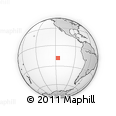 Outline Map of the Area around 18° 31' 34" S, 116° 22' 30" W, rectangular outline
