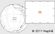 Blank Location Map of the area around 18° 31' 34" S, 117° 13' 29" W