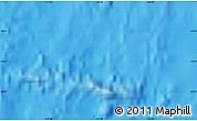 Shaded Relief Map of the area around 18° 31' 34" S, 117° 13' 29" W