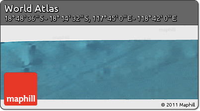 Satellite Panoramic Map of the Area around 18° 31' 34" S, 118° 13' 29" E