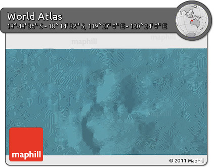 Satellite 3D Map of the Area around 18° 31' 34" S, 119° 55' 30" E