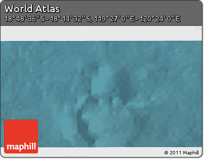 Satellite 3D Map of the Area around 18° 31' 34" S, 119° 55' 30" E