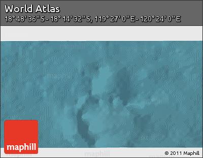 Satellite 3D Map of the Area around 18° 31' 34" S, 119° 55' 30" E