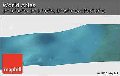 Satellite Panoramic Map of the Area around 18° 31' 34" S, 11° 7' 30" E