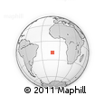 Outline Map of the Area around 18° 31' 34" S, 11° 49' 29" W, rectangular outline