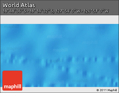 Physical 3D Map of the Area around 18° 31' 34" S, 127° 25' 30" W