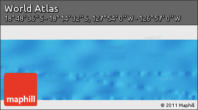 Physical Panoramic Map of the Area around 18° 31' 34" S, 127° 25' 30" W