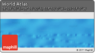 Physical Panoramic Map of the Area around 18° 31' 34" S, 127° 25' 30" W