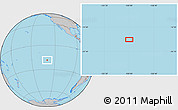 Gray Location Map of the area around 18° 31' 34" S, 129° 58' 29" W