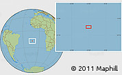 Savanna Style Location Map of the area around 18° 31' 34" S, 12° 40' 30" W
