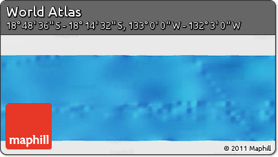 Physical Panoramic Map of the Area around 18° 31' 34" S, 132° 31' 30" W