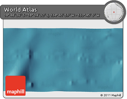 Satellite 3D Map of the Area around 18° 31' 34" S, 134° 13' 29" W
