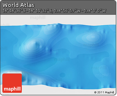 Political 3D Map of the Area around 18° 31' 34" S, 138° 28' 29" W