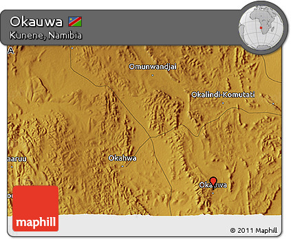 Physical 3D Map of Okauwa
