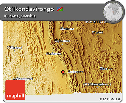 Physical 3D Map of Otjikondavirongo