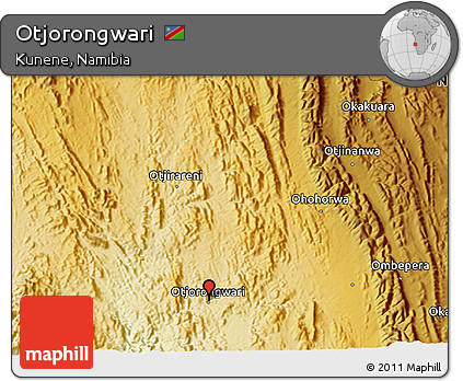 Physical 3D Map of Otjorongwari