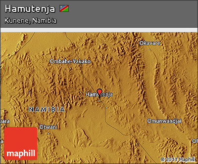 Physical 3D Map of Hamutenja