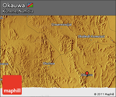 Physical 3D Map of Okauwa