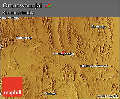 Physical 3D Map of Omunwandjai