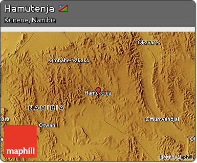 Physical 3D Map of Hamutenja