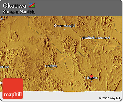 Physical 3D Map of Okauwa