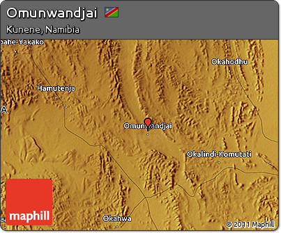 Physical 3D Map of Omunwandjai