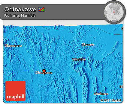 Political 3D Map of Ohinakawe