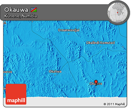 Political 3D Map of Okauwa