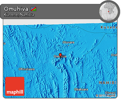 Political 3D Map of Omuhiva
