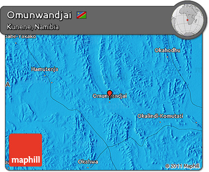 Political 3D Map of Omunwandjai