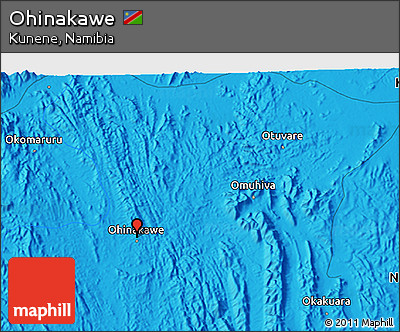 Political 3D Map of Ohinakawe