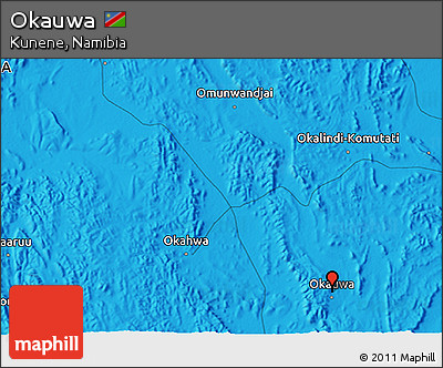 Political 3D Map of Okauwa