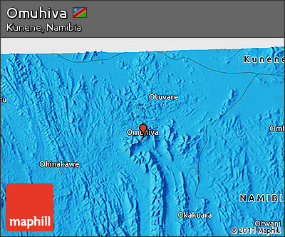 Political 3D Map of Omuhiva