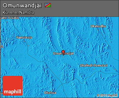 Political 3D Map of Omunwandjai