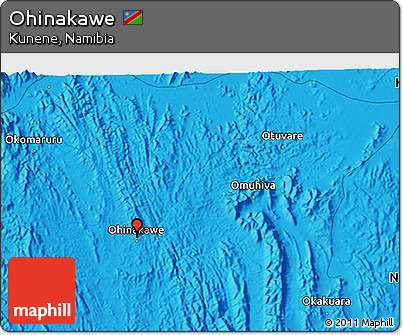 Political 3D Map of Ohinakawe